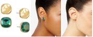 Style & Co 2-Pc. Set Colored Stone Square Stud Earrings, Created for Macy's